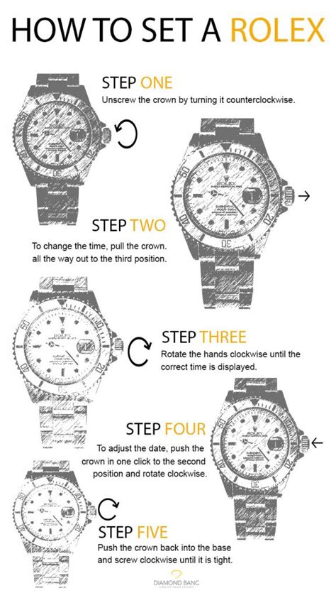 how set rolex watch|how to adjust rolex watch.